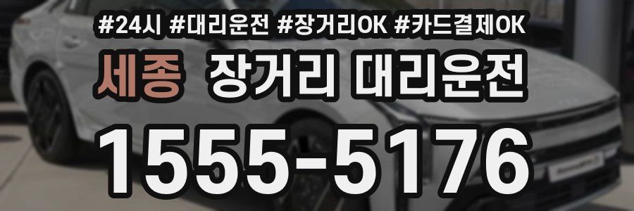 세종 장거리 대리운전