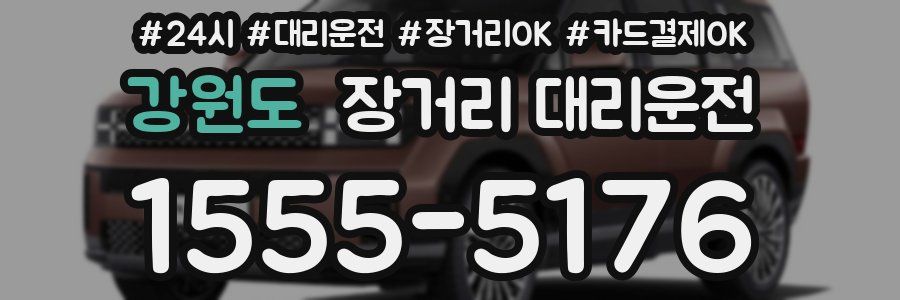 강원도 장거리 대리운전