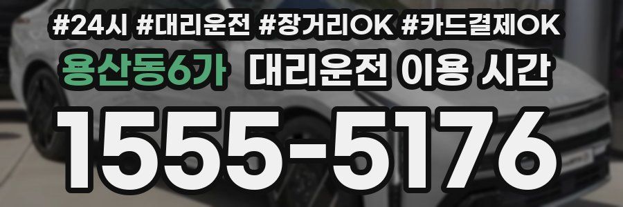 용산동6가 대리운전 이용 시간