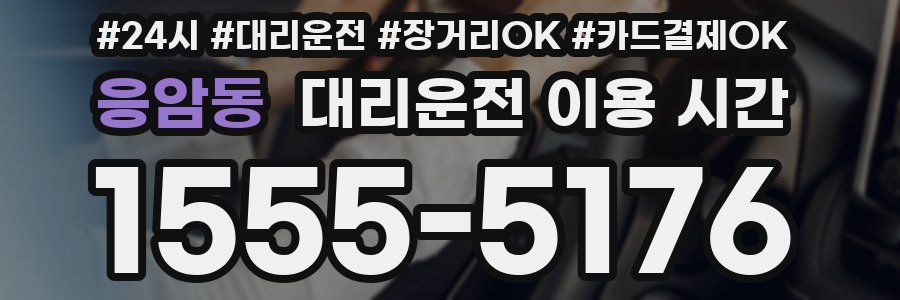 응암동 대리운전 이용 시간