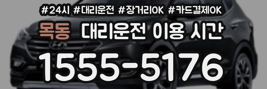 목동 대리운전 이용 시간