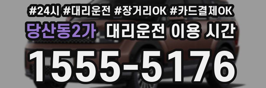 당산동2가 대리운전 이용 시간