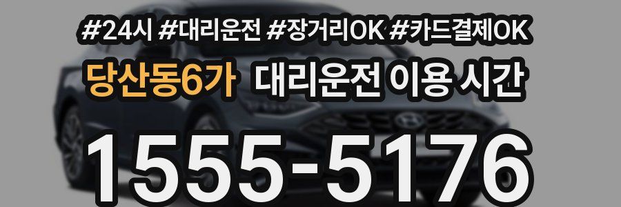 당산동6가 대리운전 이용 시간