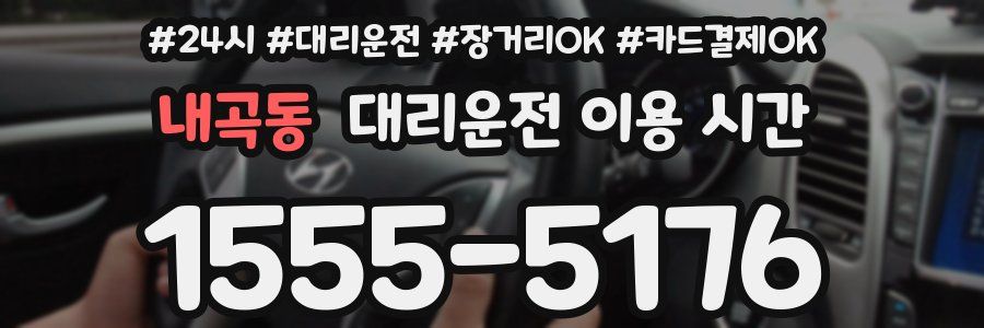 내곡동 대리운전 이용 시간