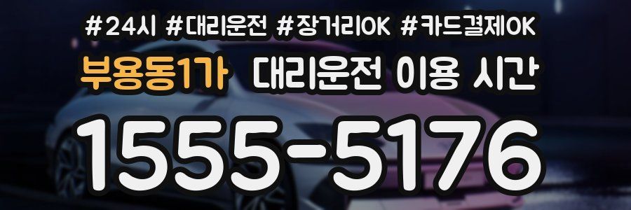 부용동1가 대리운전 이용 시간