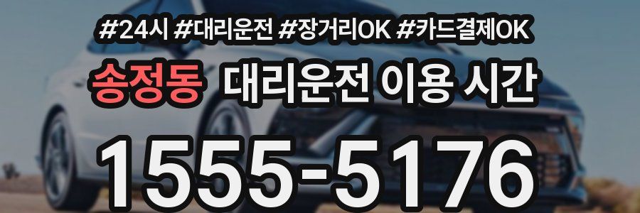 송정동 대리운전 이용 시간