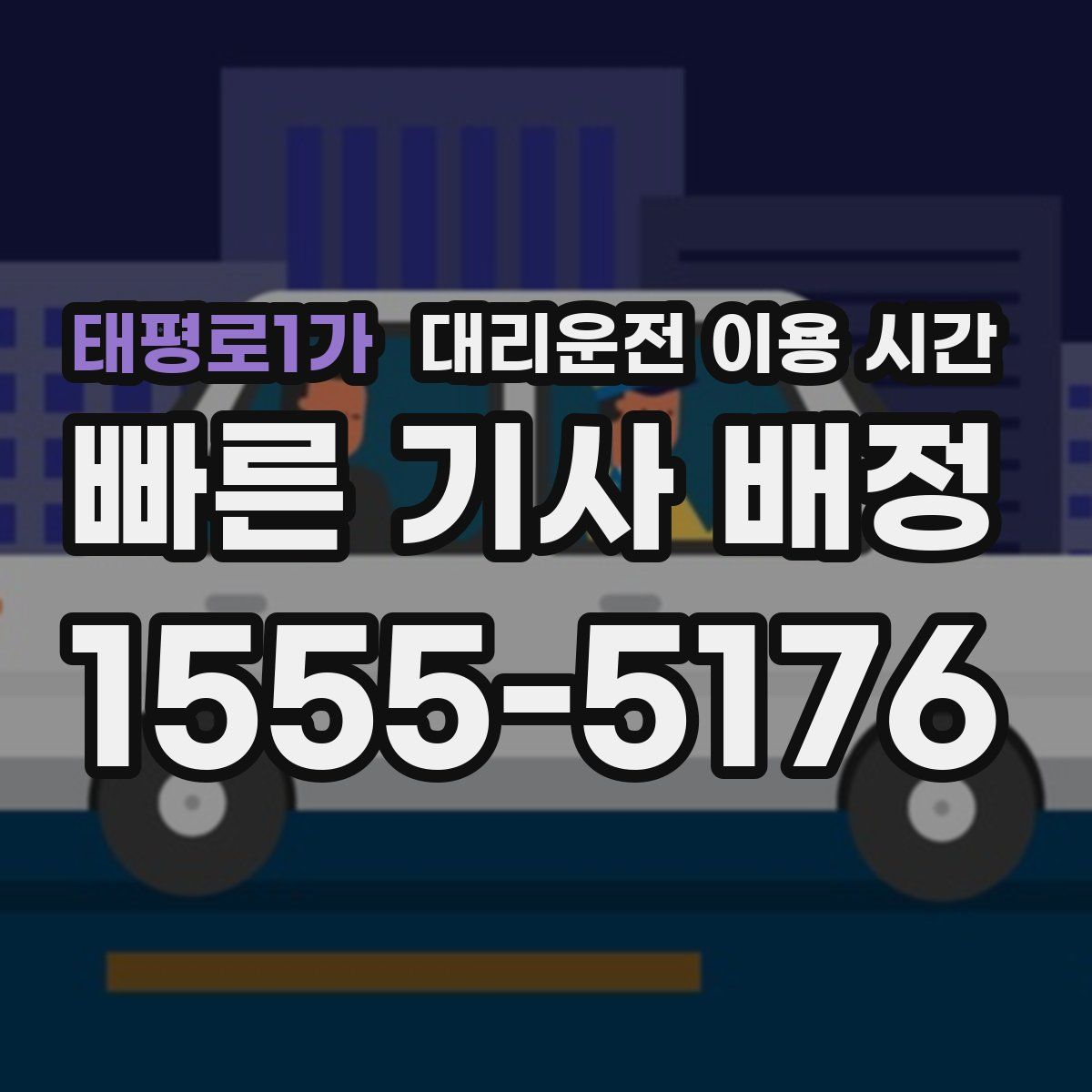 태평로1가 대리운전 이용 시간
