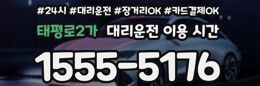 태평로2가 대리운전 이용 시간
