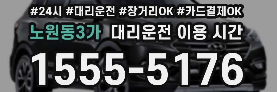 노원동3가 대리운전 이용 시간