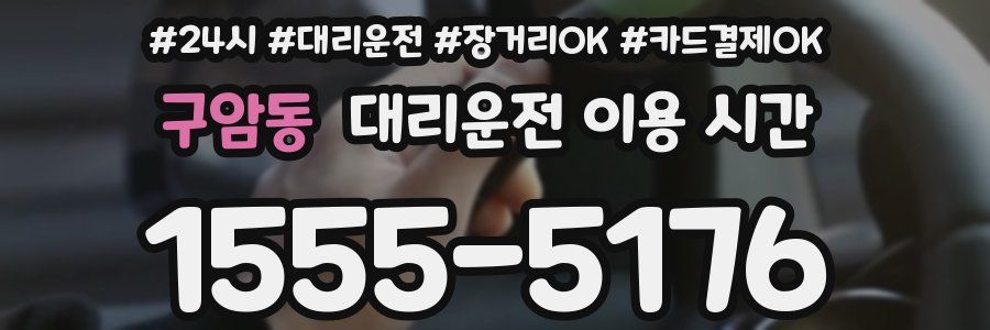 구암동 대리운전 이용 시간
