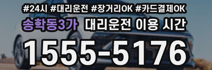 송학동3가 대리운전 이용 시간