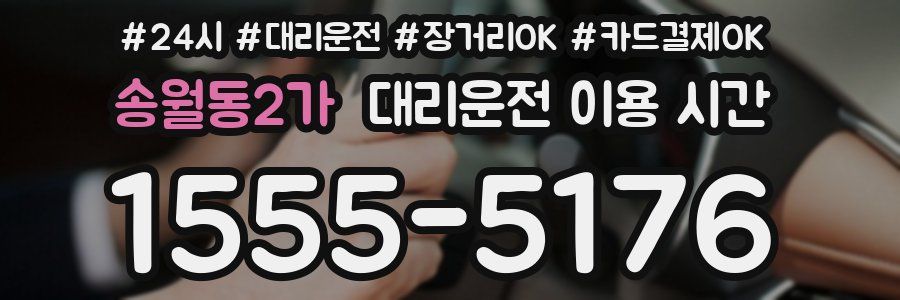 송월동2가 대리운전 이용 시간