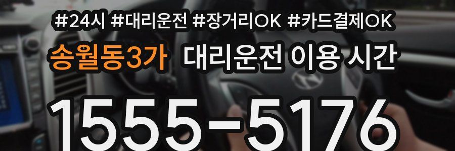 송월동3가 대리운전 이용 시간