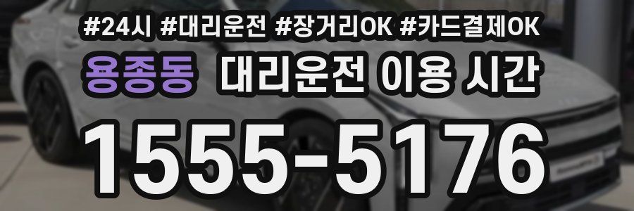 용종동 대리운전 이용 시간