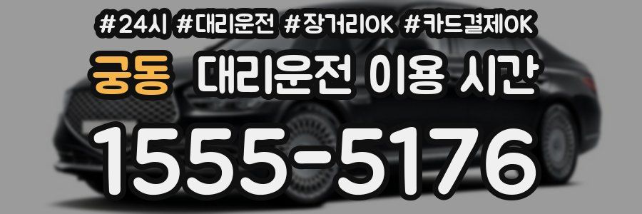 궁동 대리운전 이용 시간