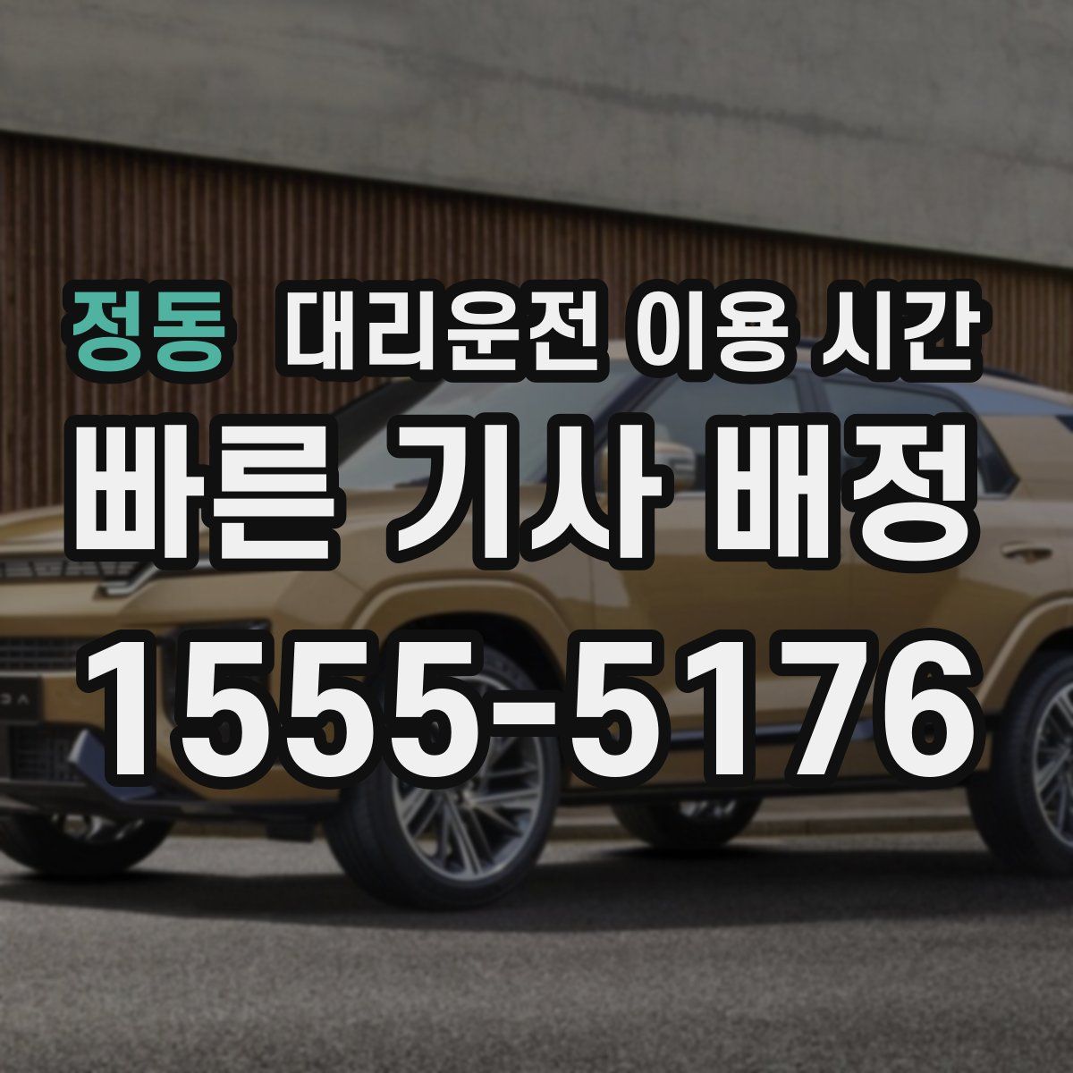 정동 대리운전 이용 시간