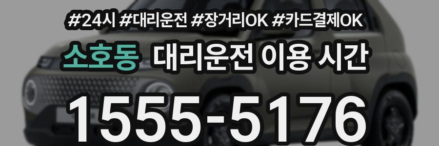 소호동 대리운전 이용 시간