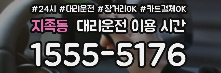 지족동 대리운전 이용 시간
