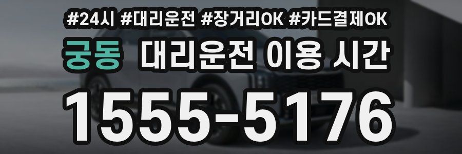 궁동 대리운전 이용 시간