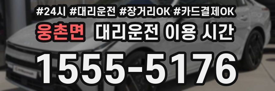 웅촌면 대리운전 이용 시간