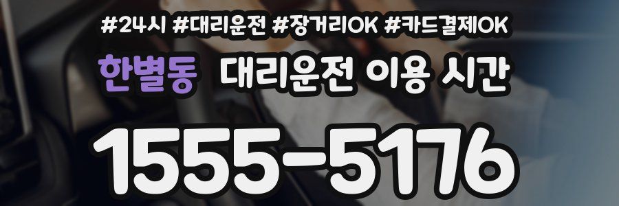 한별동 대리운전 이용 시간