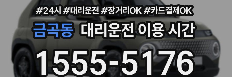 금곡동 대리운전 이용 시간
