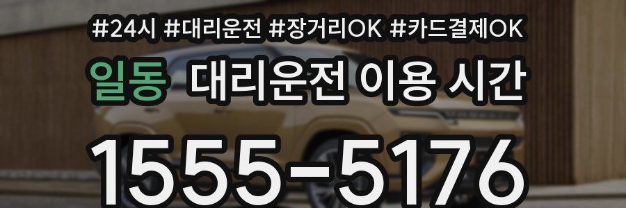 일동 대리운전 이용 시간