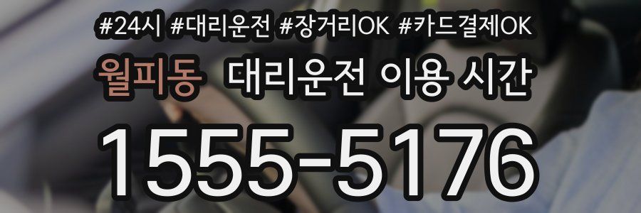 월피동 대리운전 이용 시간
