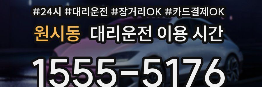원시동 대리운전 이용 시간
