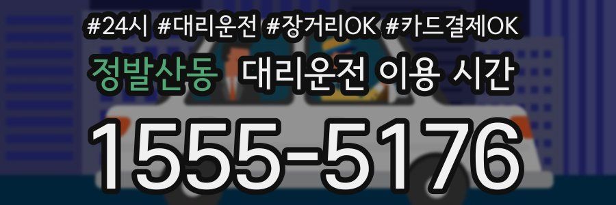 정발산동 대리운전 이용 시간