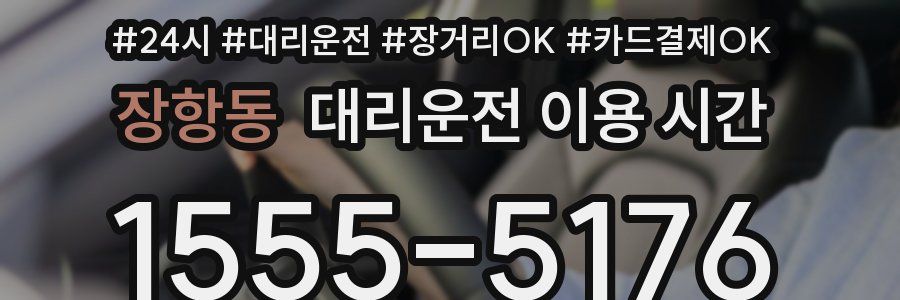 장항동 대리운전 이용 시간