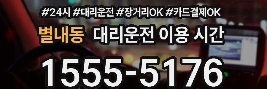 별내동 대리운전 이용 시간