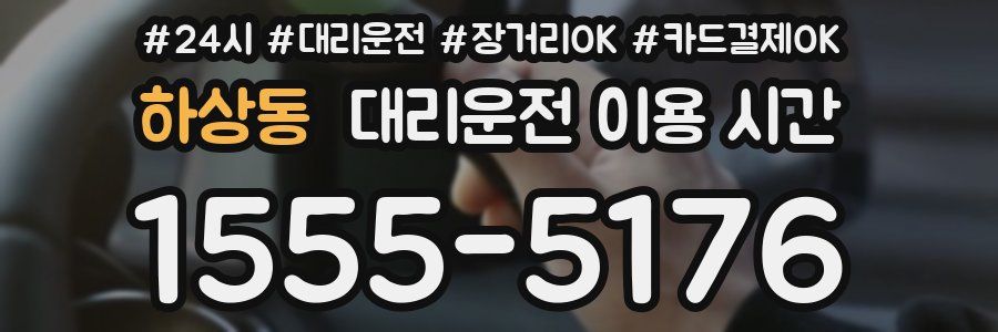 하상동 대리운전 이용 시간