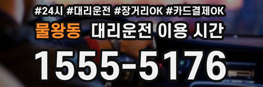 물왕동 대리운전 이용 시간