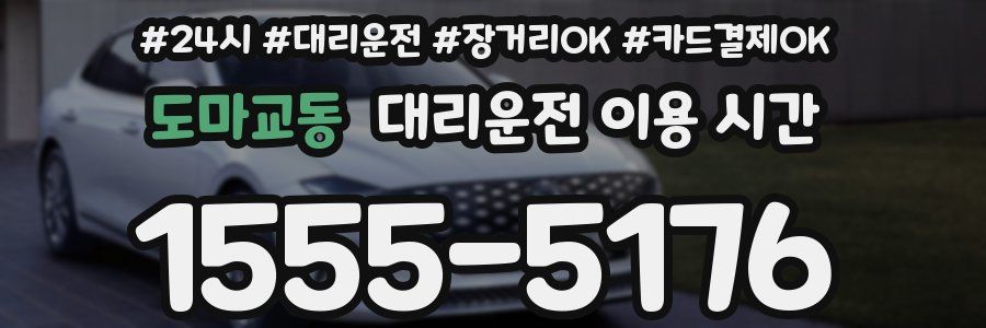 도마교동 대리운전 이용 시간