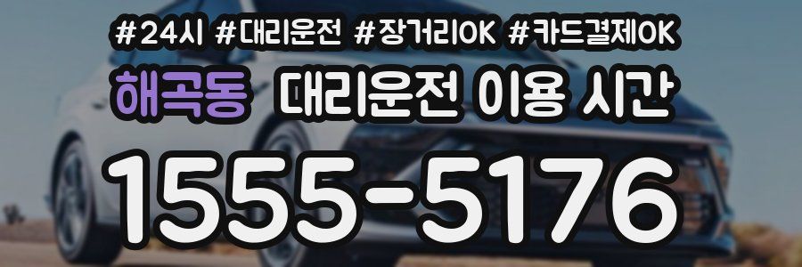해곡동 대리운전 이용 시간
