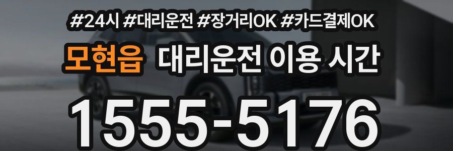 모현읍 대리운전 이용 시간