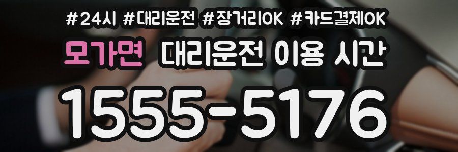 모가면 대리운전 이용 시간