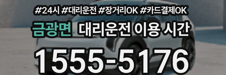금광면 대리운전 이용 시간