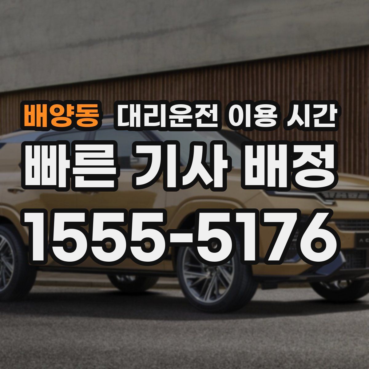 배양동 대리운전 이용 시간
