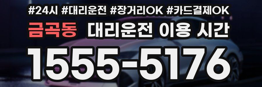 금곡동 대리운전 이용 시간