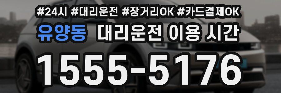 유양동 대리운전 이용 시간