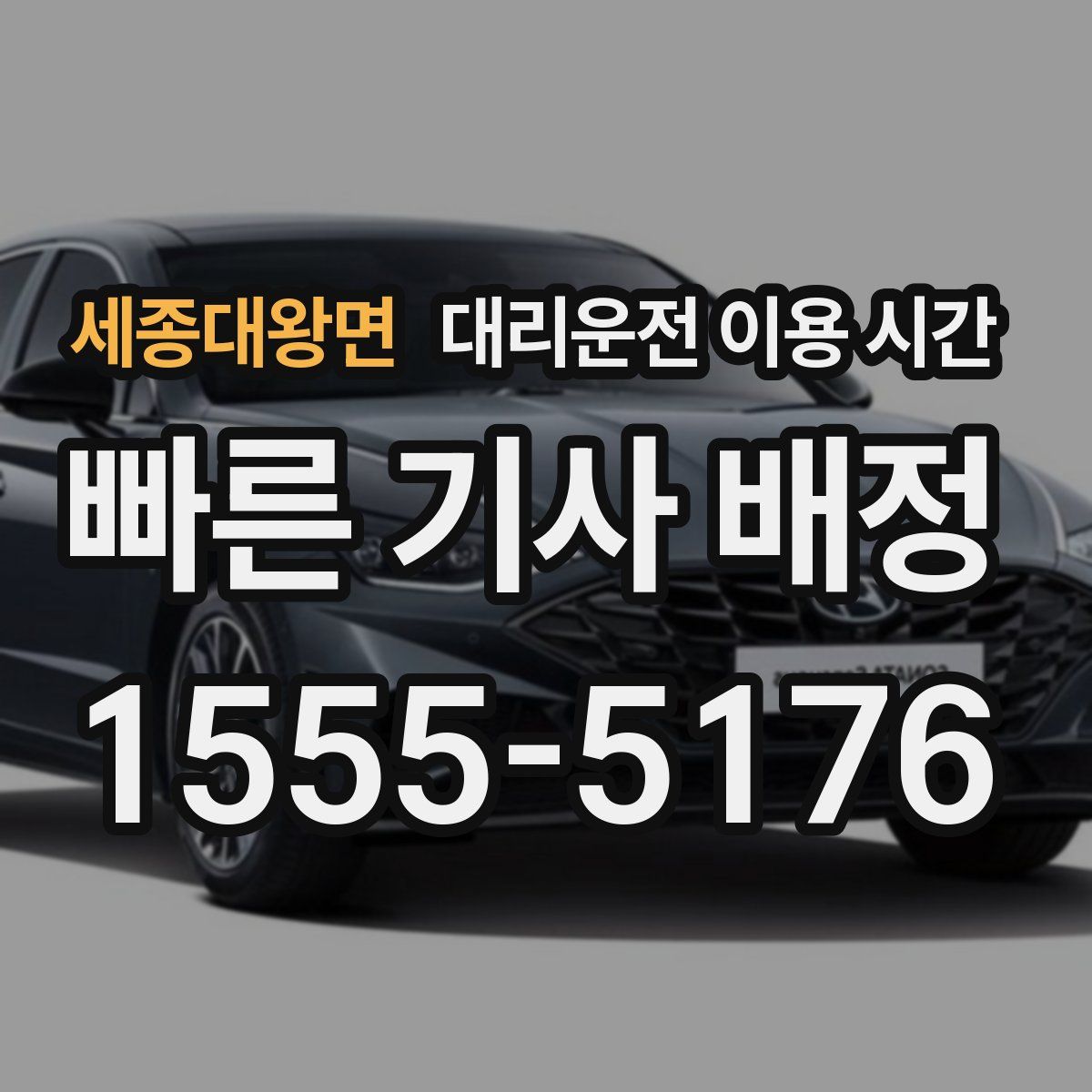 세종대왕면 대리운전 이용 시간