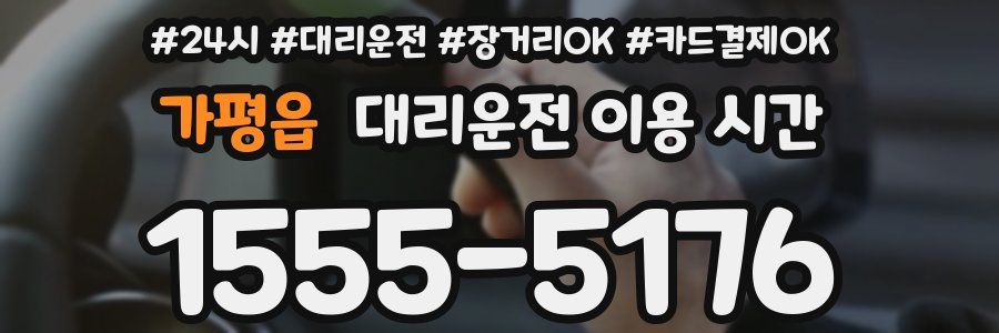 가평읍 대리운전 이용 시간