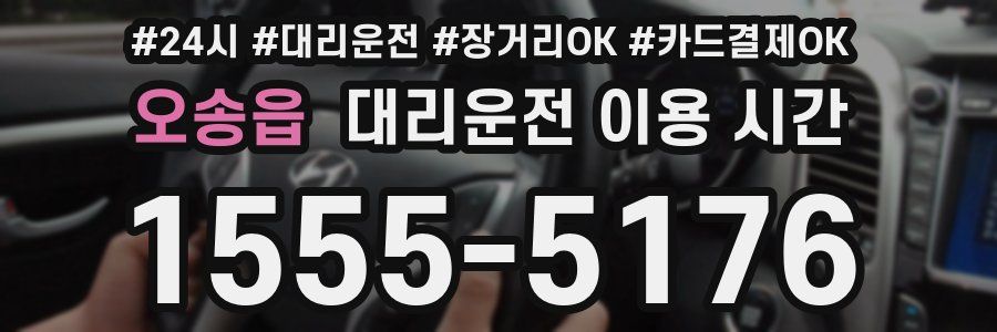 오송읍 대리운전 이용 시간