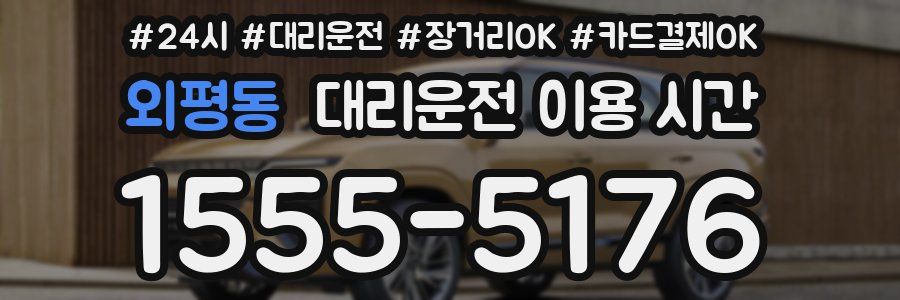 외평동 대리운전 이용 시간