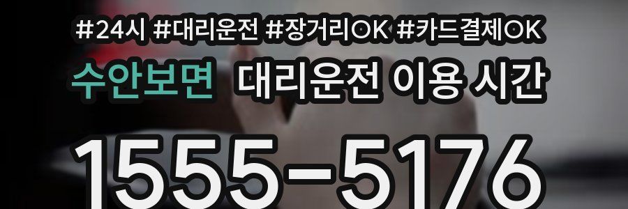 수안보면 대리운전 이용 시간