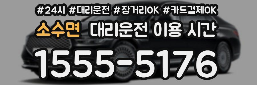 소수면 대리운전 이용 시간