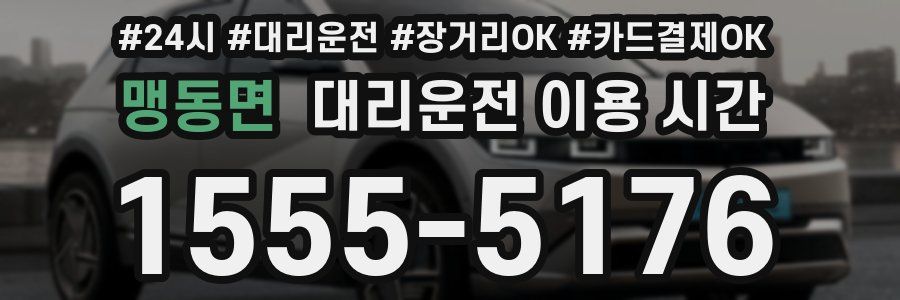 맹동면 대리운전 이용 시간