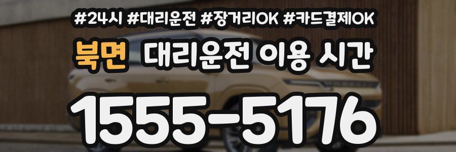 북면 대리운전 이용 시간